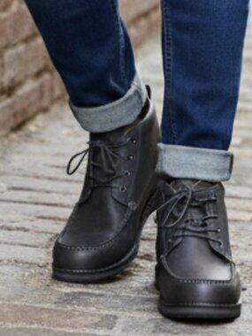 IZOD Men's Larsson Boots Charcoal Size 13 Memory Foam Lace up NWT